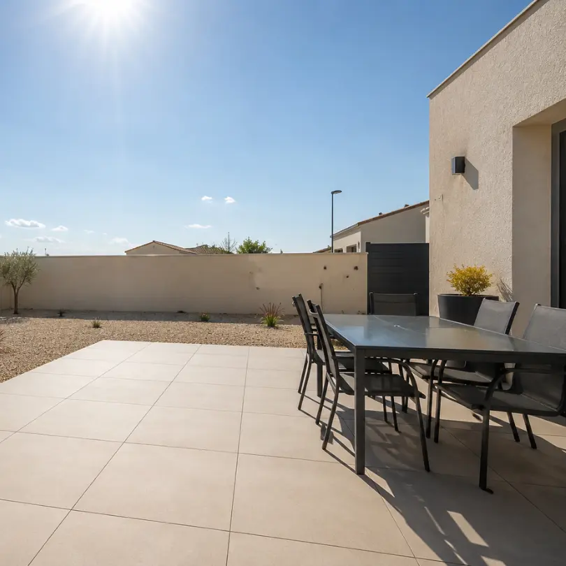 jardin au soleil sans ombre